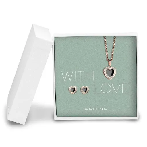 Dárková sada náhrdelník + naušnice Bering Arctic Symphony 428-712-Black