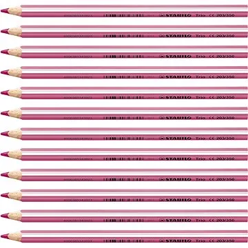 STABILO Trio silná - 12 ks balení - růžová (4006381343930)