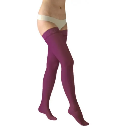 Avicenum Phlebo 140 Jemné punčochy stehenní vel. M long vínové