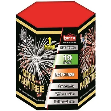 Ohňostroj - baterie výmetnic magic palm tree 19 ran  (8595596311460)