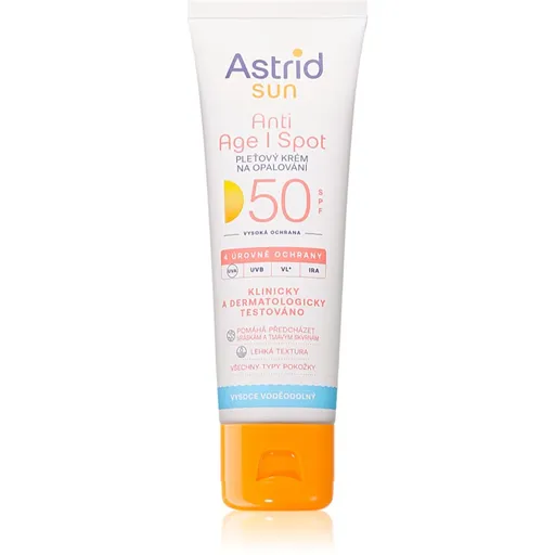 Astrid Sun pleťový krém na opalování proti stárnutí pleti SPF 50 50 ml