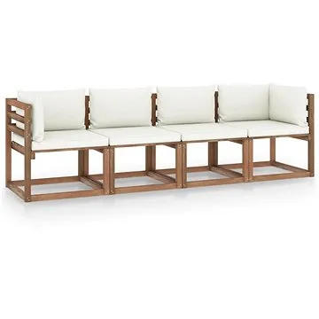 4místná zahradní pohovka z palet+podušky impregnovaná borovice, 3067334 (3067334)