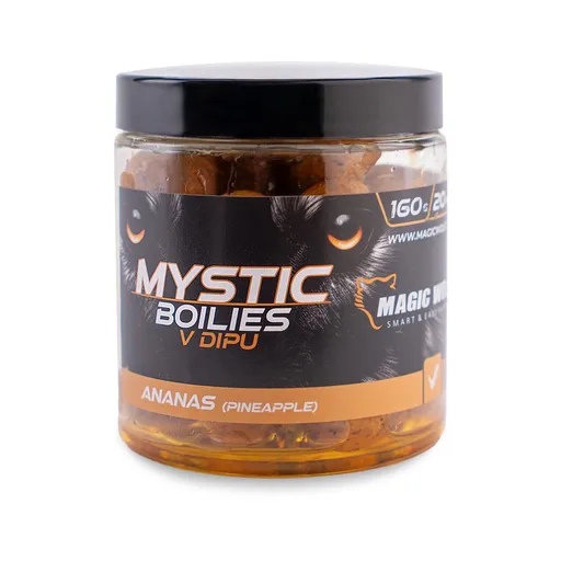 Magic Wolf Boilies v dipu Mystic 160g - Ananas 20mm,Magic Wolf Boilies v dipu Mystic 160g - Ananas 20mm