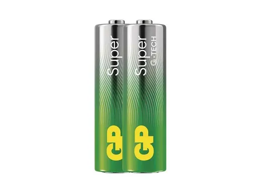 Baterie AA (R6) alkalická GP Super 2ks / shrink