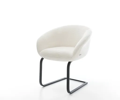 Jídelní židle Vinka-Flex s područkami bouclé měkký béžová