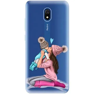 iSaprio Kissing Mom - Brunette and Boy pro Xiaomi Redmi 8A (kmbruboy-TPU3_Rmi8A)