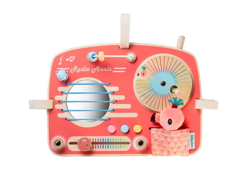 Lilliputiens dřevěný panel s aktivitami - rádio