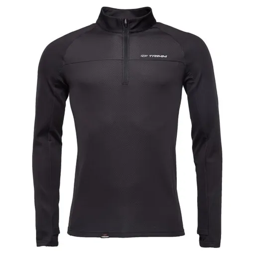 TRIMM CUBE Pánská sportovní mikina, černá, velikost