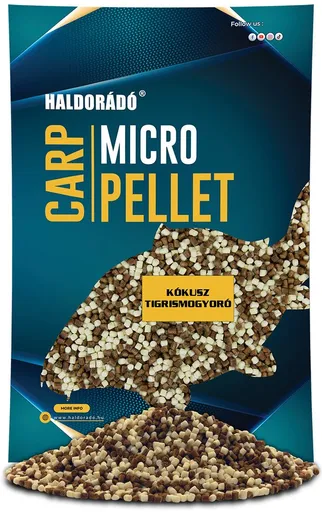 Haldorádó Pelety Carp Micro Pellet 2,5mm 600g - Kokos/Tygří ořech,Haldorádó Pelety Carp Micro Pellet 2,5mm 600g - Kokos/Tygří ořech