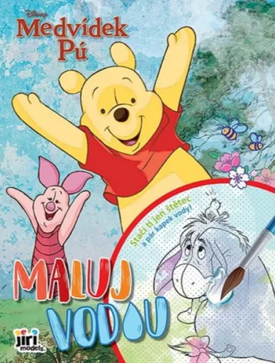 Medvídek Pú - Maluj vodou A4
