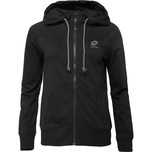 Lotto SMART OG FULL-ZIP HOODIE Dámská mikina, černá, velikost