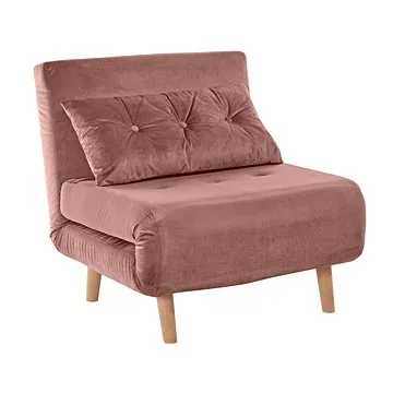 Danish Style Rozkládací křeslo Malina single, růžová (NT02314)