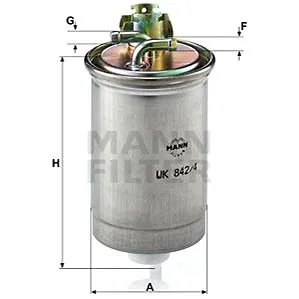 MANN-FILTER WK842/4 pro vozy SEAT;VW (WK842/4)