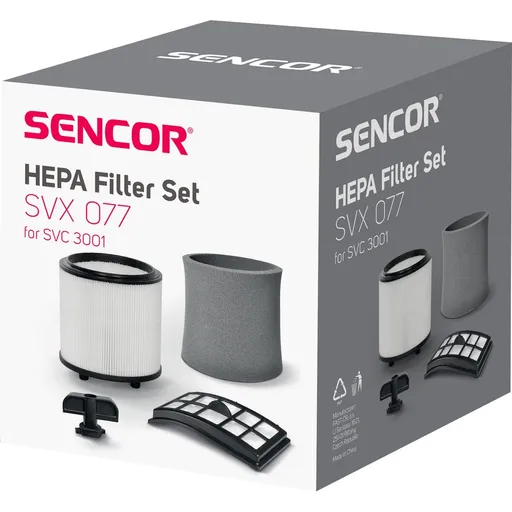 Sencor SVX 077HF sada filtrů k vysavači SVC 3001