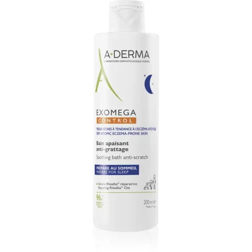 A-Derma Exomega Control Soothing Bath Anti-Scratch zklidňující koupel proti podráždění a svědění pokožky 200 ml