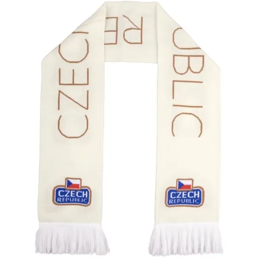 FLLÖS FANLINE SCARF CZECH 10 Zimní šála, bílá, velikost