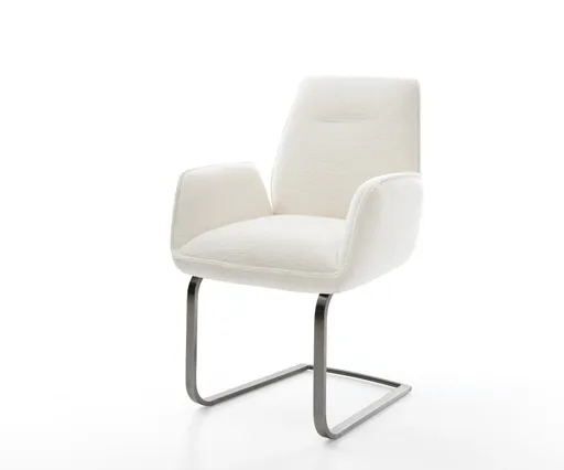 Jídelní židle Zoa-Flex bouclé měkký béžová jídelní židle plochá