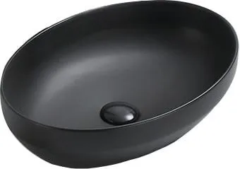 MEXEN Cornelia umyvadlo na desku 50x36, černá mat 21885085