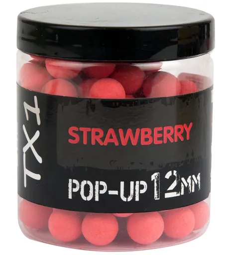 Shimano plovoucí boilie tx1 pop up strawberry fluoro red - 12 mm 50 g