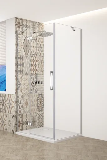 GELCO TRINITY CHROM čtvercový kout 800x800 levý, čiré sklo, GT5680-80CL-CH GT5680-80CL-CH