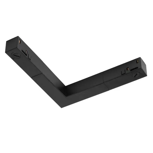 BIG WHITE (SLV) L-spojka elektrická 48 V TRACK černá, DALI 1006571