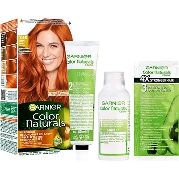 GARNIER Color Naturals Permanentní Barva Na Vlasy 7.40+ Vášnivá Měděná (3600541264137)