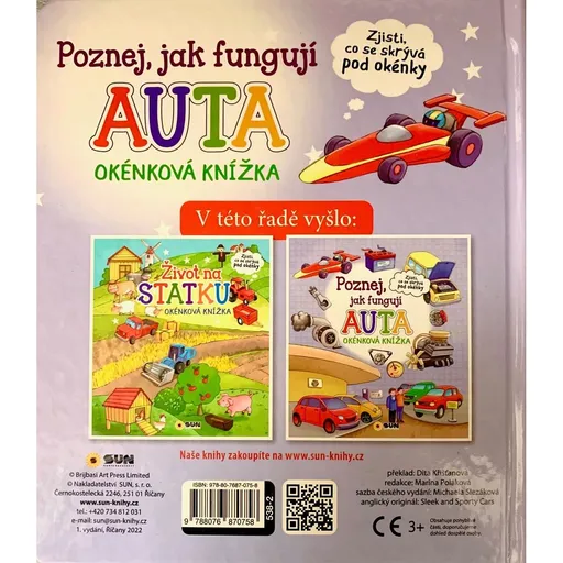 SUN Poznej jak fungují auta - okénková knížka