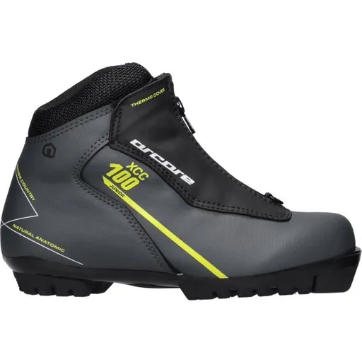 Arcore XC100 JR Juniorské běžecké boty na klasickou techniku, šedá, velikost