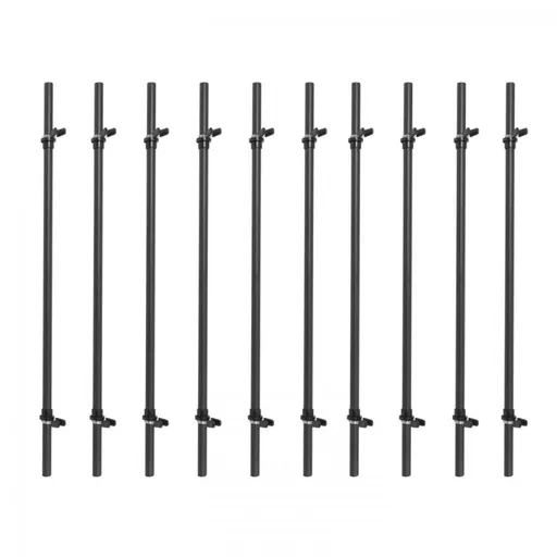 Gorilla Sports Sada plastových činkových tyčí, 10 ks, 130 cm