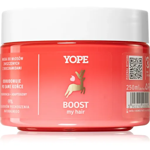 Yope BOOST my hair obnovující maska pro poškozené vlasy 250 ml