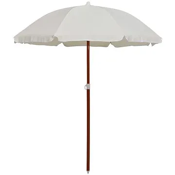 SHUMEE Slunečník s ocelovou tyčí 155cm, pískový (47798)