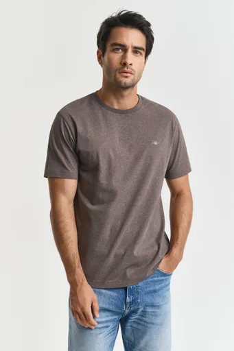 TRIČKO GANT REG SHIELD SS T-SHIRT SEAWOOD MELANGE