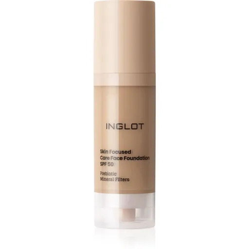 Inglot Skin Focused Care Face Foundation SPF 50 krycí make-up SPF 50 odstín Neutral Beige 30 ml