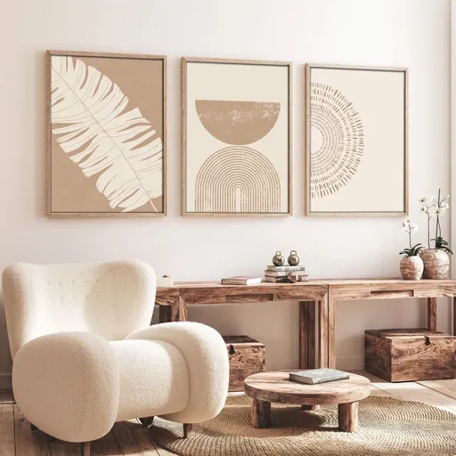 Dekorativní rámovaný obraz z MDF (3 kusy) Huhu259 - 50 x 70