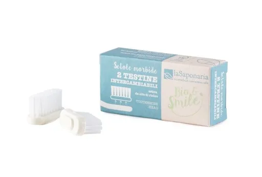 laSaponaria Náhradní hlavice k zubnímu kartáčku soft 2 ks