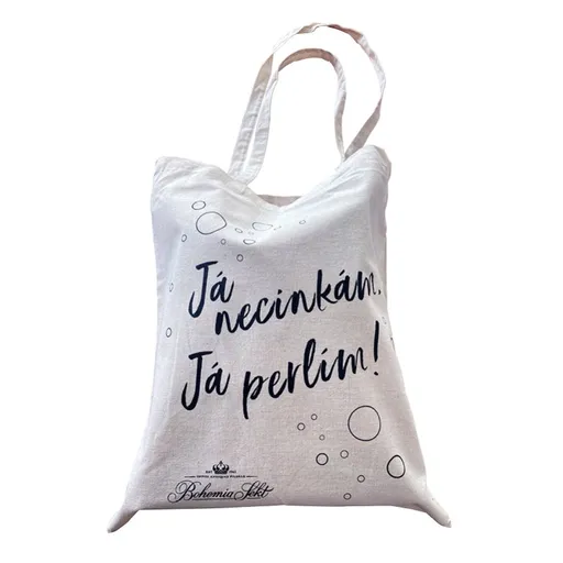 Bohemia Sekt taška béžová Já necinkám, já perlím