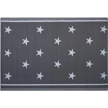 Venkovní oboustranný koberec tmavě šedý 120x180 cm LATUR, 122606 (beliani_122606)