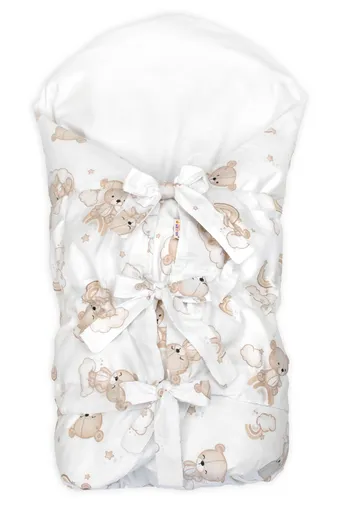 Baby Nellys Náhradní povlak, potah bavlna na retro zavinovačku - Malý Medvídek