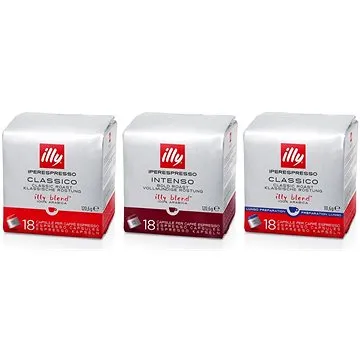 Kapsle illy HES Home (CLASSICO, INTENSO, LUNGO; 3x 18 ks)