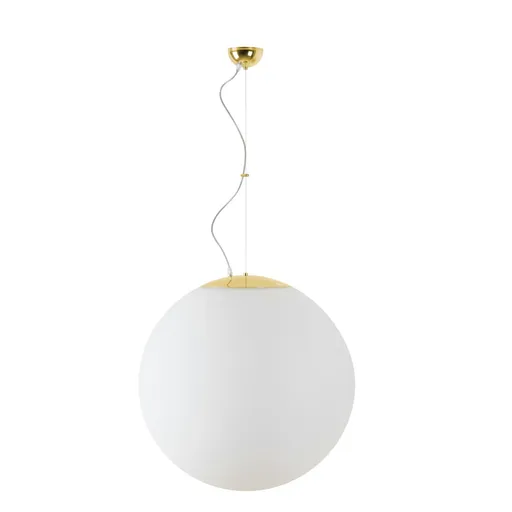 OSMONT ADR60816 ADRIA L5 závěsné skleněné svítidlo mosaz leštěná / bílá IP40 4000 K 48W LED