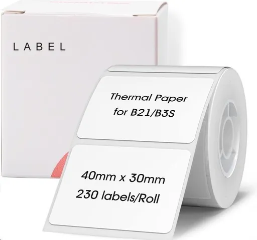 Niimbot A2A88658401, 40x20mm, 320ks, bílé samolepicí štítky