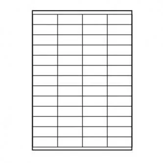 Logo etikety 52.5mm x 21.2mm, A4, matné, bílé, 56 etiket, 140g/m2, baleno po 25 ks, pro inkoustové a laserové tiskárny