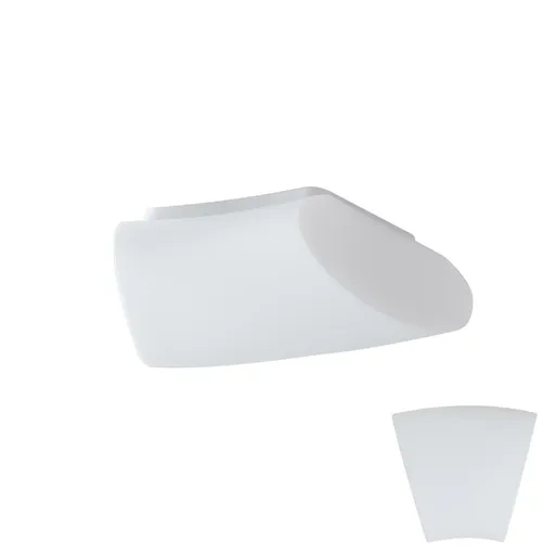 OSMONT ALT59818 ALTAIR 2S stropní/nástěnné skleněné svítidlo bílá IP41 4000 K 19W LED