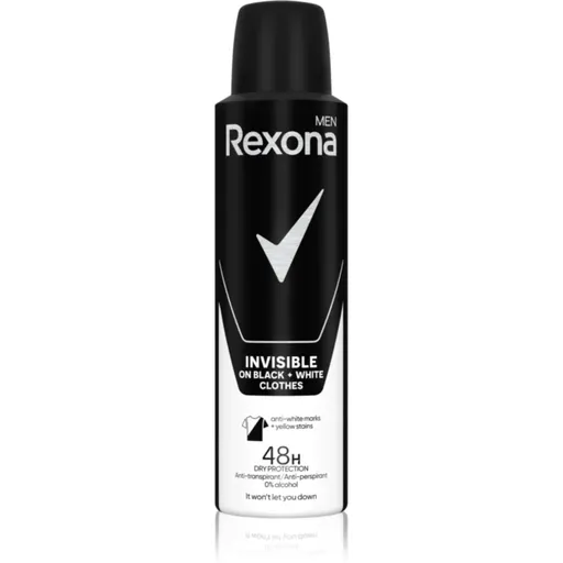 Rexona Invisible on Black + White Clothes antiperspirant ve spreji 48h 150 ml