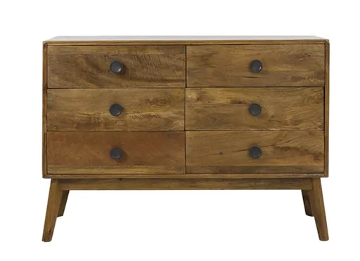 Dřevěná nízká komoda Espita se šuplíky - 114*40*80cm Light & Living