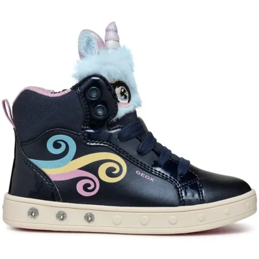 Geox J SKYLIN G. A 24-27 EU Dívčí tenisky, tmavě modrá, velikost