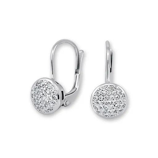 Soliter Zářivé náušnice z bílého zlata se zirkony 239 001 00623 07