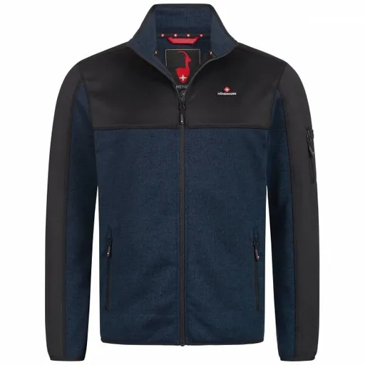 HÖHENHORN NAURUN Pánská softshellová bunda, tmavě modrá, velikost