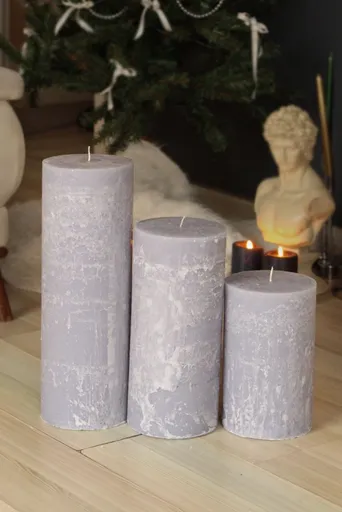 Sada svíček (3 kusy) Dev Sutun - Grey