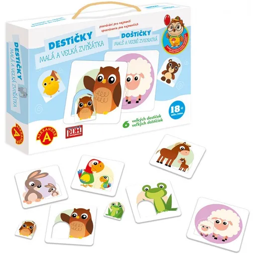 Alexander Poznávání pro nejmenší - Destičky-Malá a velká zvířátka